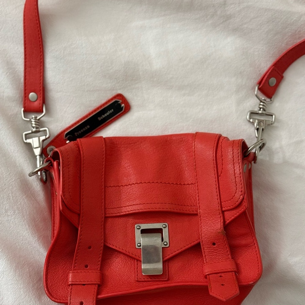 Proenza Schouler Red Leather Crossbody Bag